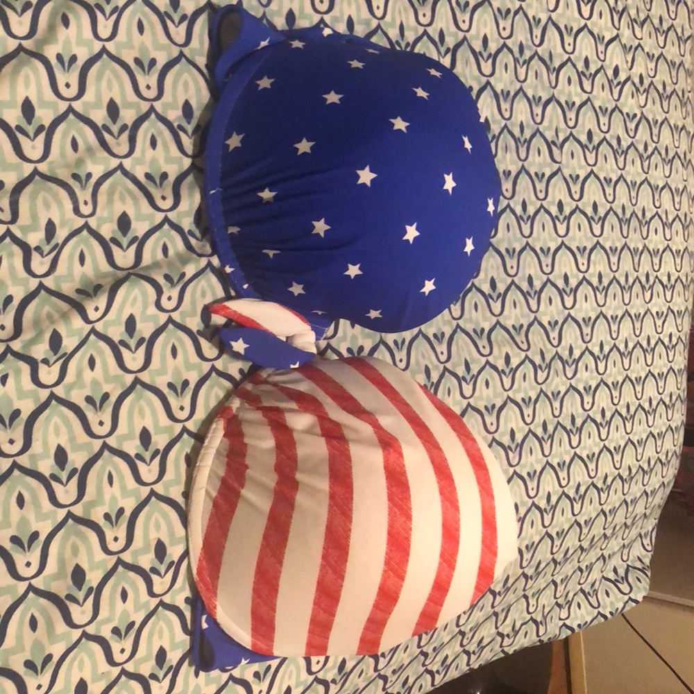 American Flag bikini top